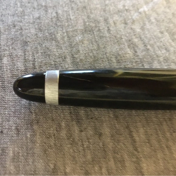 Leeds Black w/Chrome Decoration Vintage Pen - Picture 9 of 11
